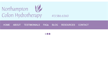 Tablet Screenshot of northamptoncolonhydrotherapy.com